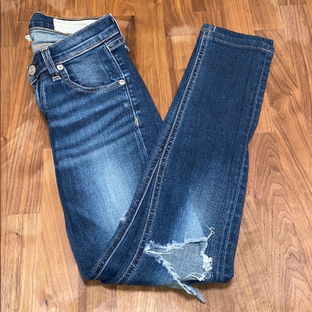 Rag & Bone women’s skinny jeans, 25